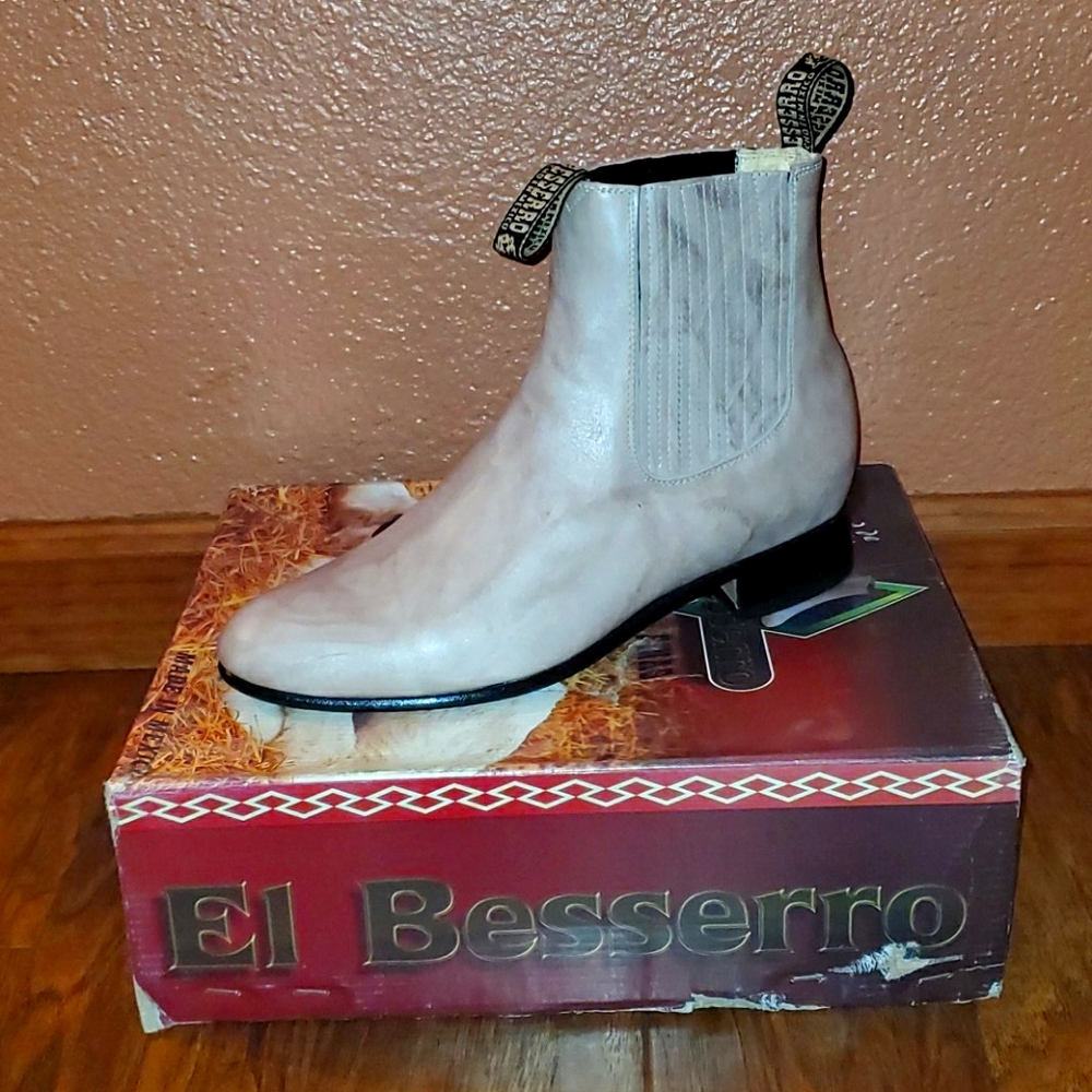 New Men's African Leather Bootie